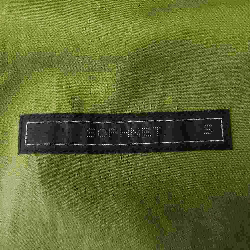 SOPHNET. ソフネット SOPH-180086 BACK SATIN UTILITY SHIRT カーキ系 S【中古】