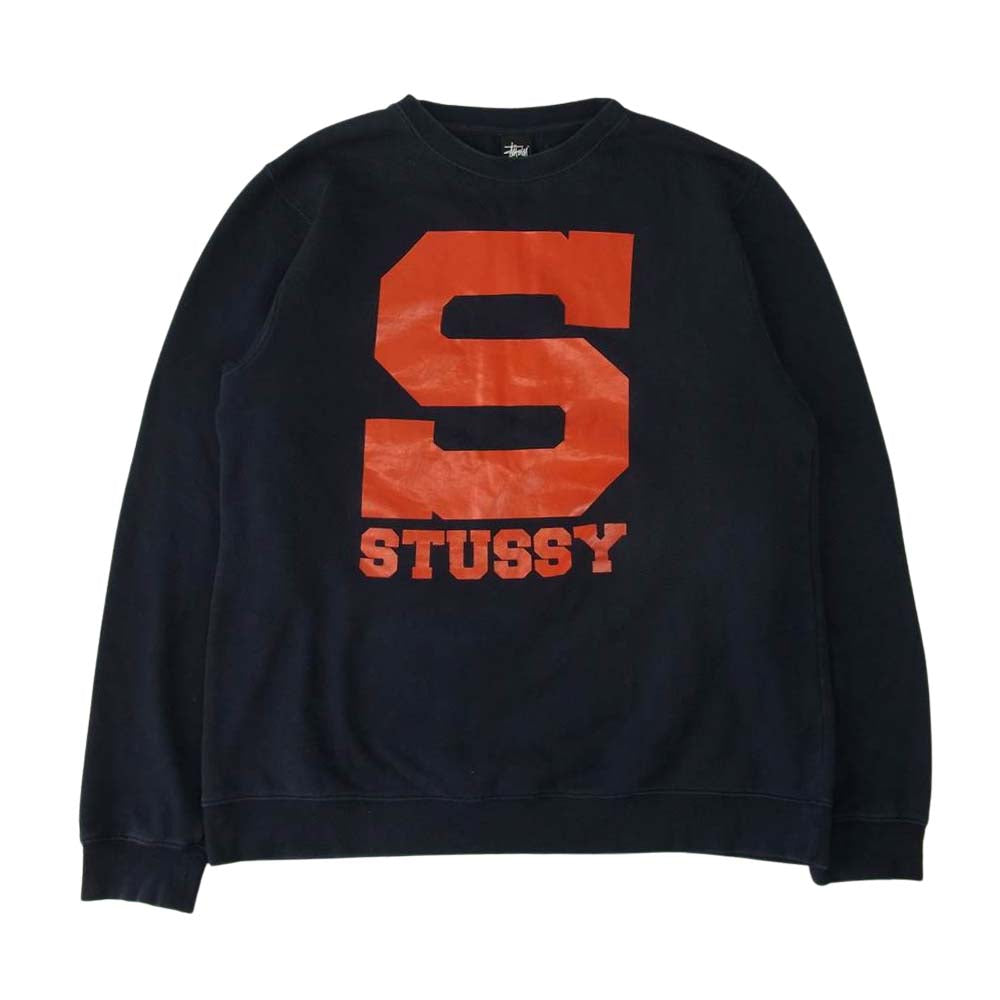 STUSSY ステューシー Sロゴ トレーナー スウェット ネイビー系 XXL【中古】