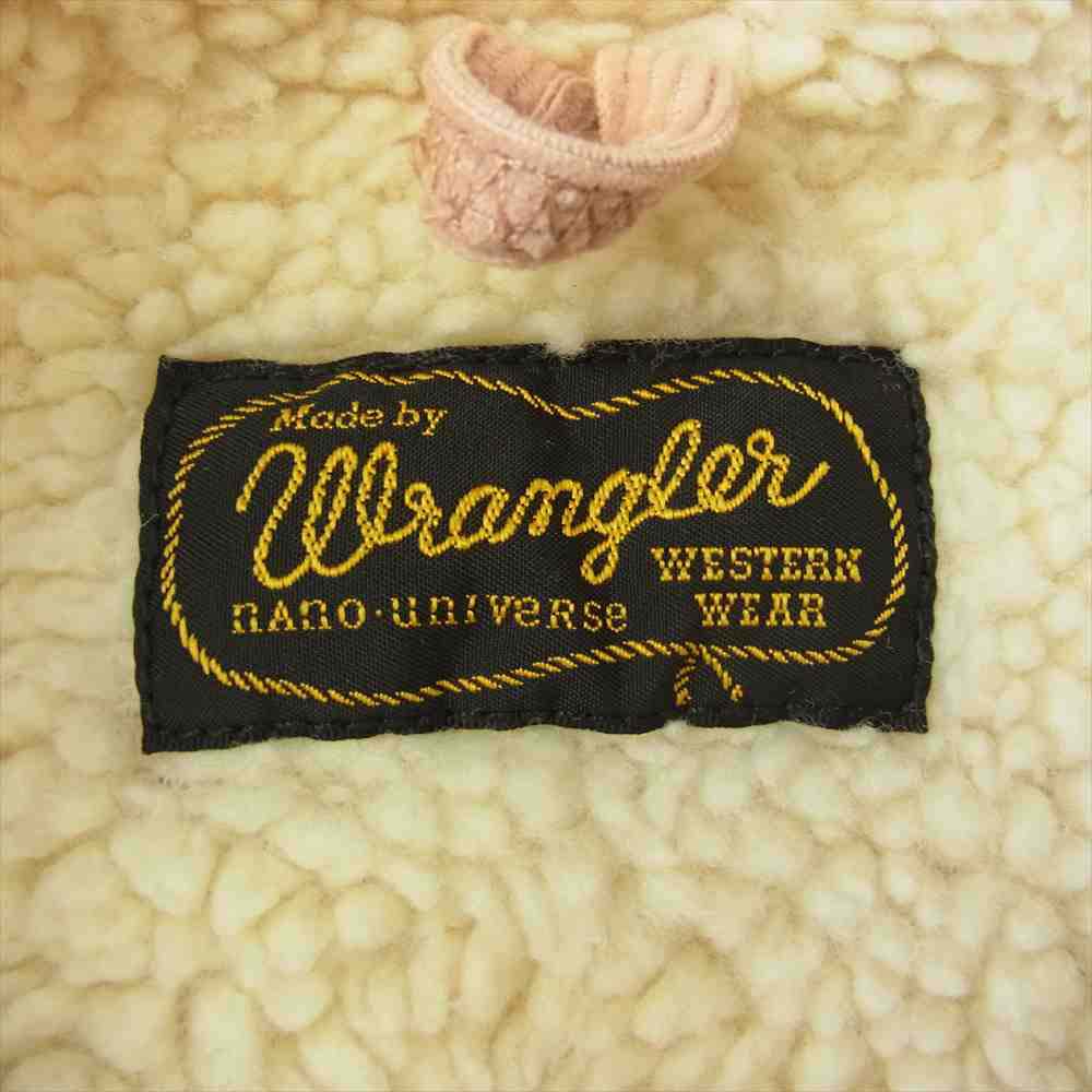 Wrangler ラングラー nano universe ナノユニバース 別注 Boa Ranch Jacket ボア コーデュロイ ランチ ジャケット ピンク系【中古】