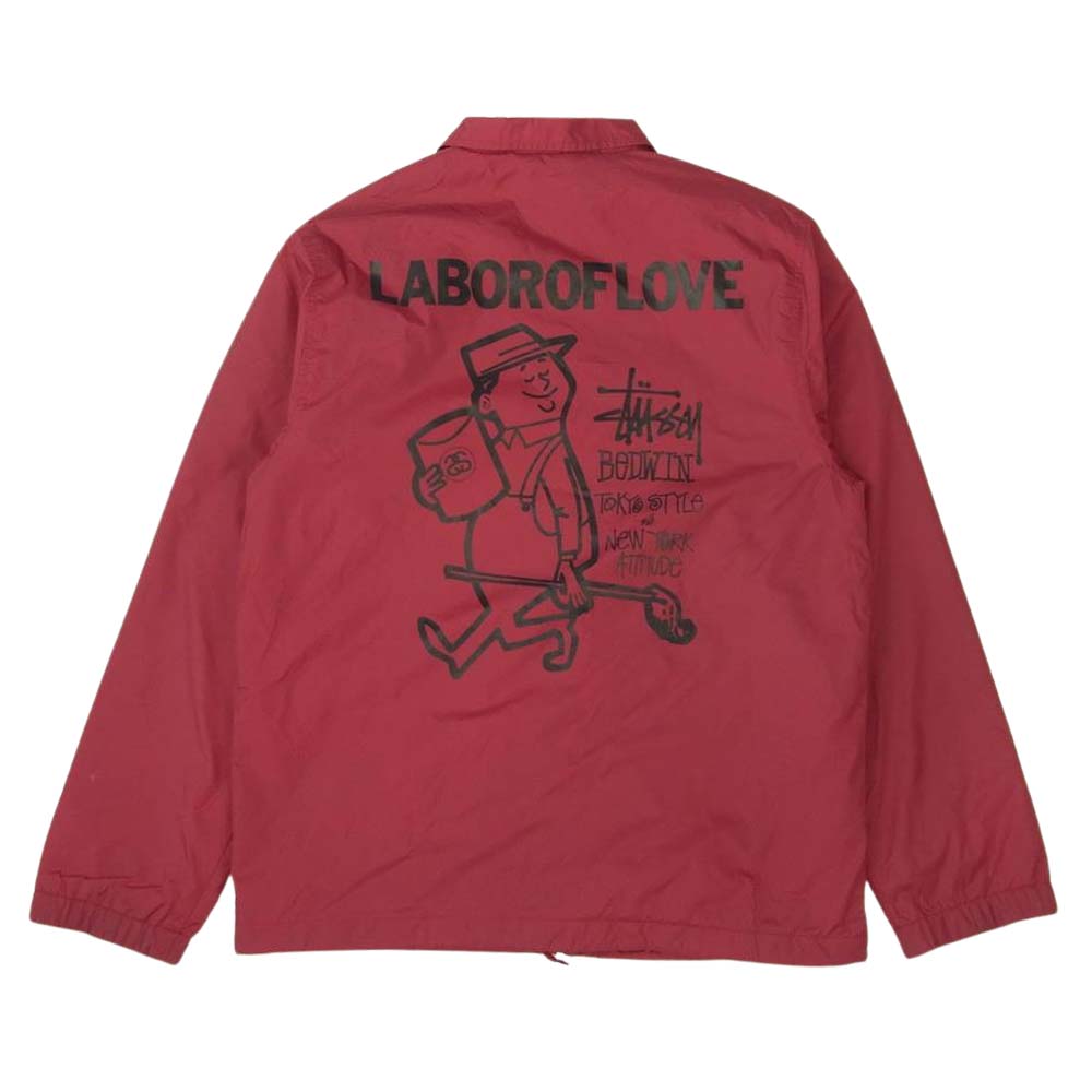 STUSSY ステューシー × BEDWIN&THE HEARTBREAKERS ベドウィンアンドザハートブレイカーズ エンジ系 2【中古】
