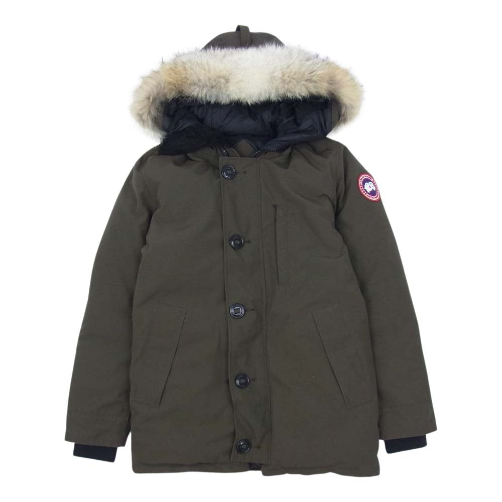 CANADA GOOSE カナダグース 3438JM 国内正規品 グリフィンタグ JASPAER PARKA ジャスパー パーカ ダウン ジャケット カーキ系 XS【中古】