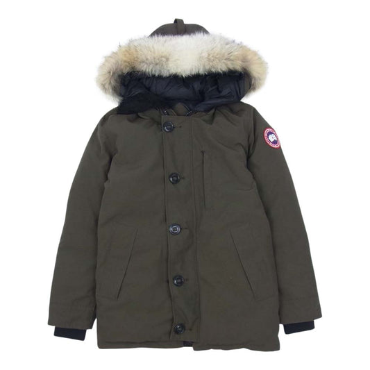 CANADA GOOSE カナダグース 3438JM 国内正規品 グリフィンタグ JASPAER PARKA ジャスパー パーカ ダウン ジャケット カーキ系 XS【中古】