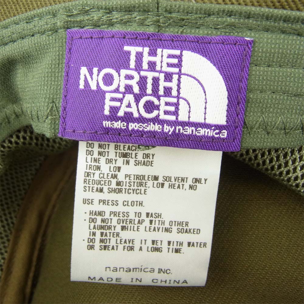 THE NORTH FACE ノースフェイス NN8000N PURPLE LABEL パープルレーベル Cotton Twill Field Hat コットン ツイル フィールド ハット カーキ系【中古】