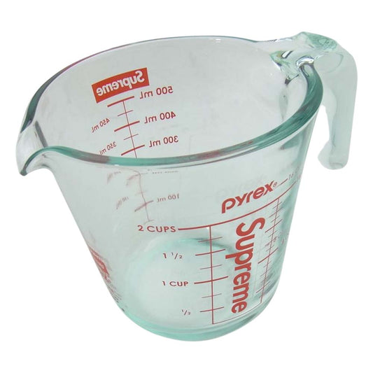 Supreme シュプリーム 19AW × Pyrex パイレックス 2-Cup Measuring Cup メジャーリング 計量 カップ クリア系【極上美品】【中古】