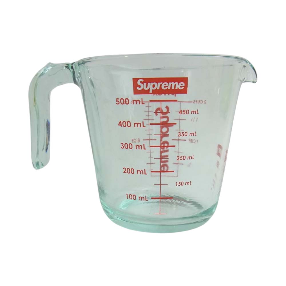 Supreme シュプリーム 19AW × Pyrex パイレックス 2-Cup Measuring Cup メジャーリング 計量 カップ クリア系【極上美品】【中古】