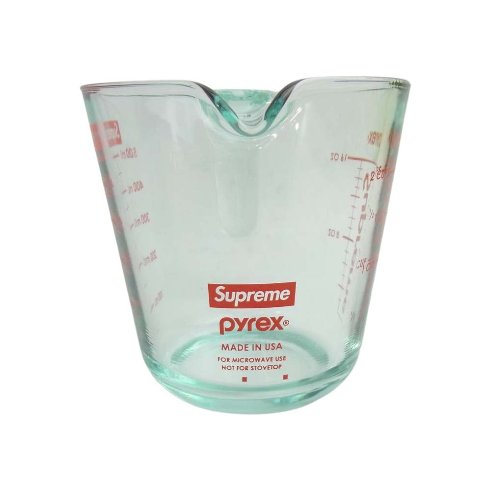 Supreme シュプリーム 19AW × Pyrex パイレックス 2-Cup Measuring Cup メジャーリング 計量 カップ クリア系【極上美品】【中古】