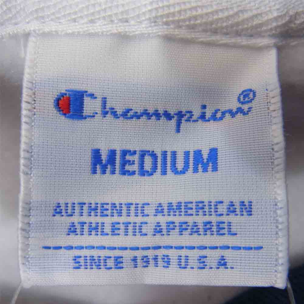 Champion チャンピオン C3-N119 ロゴ プリント 裏起毛 プルオーバー パーカー ホワイト ホワイト系 M【新古品】【未使用】【中古】
