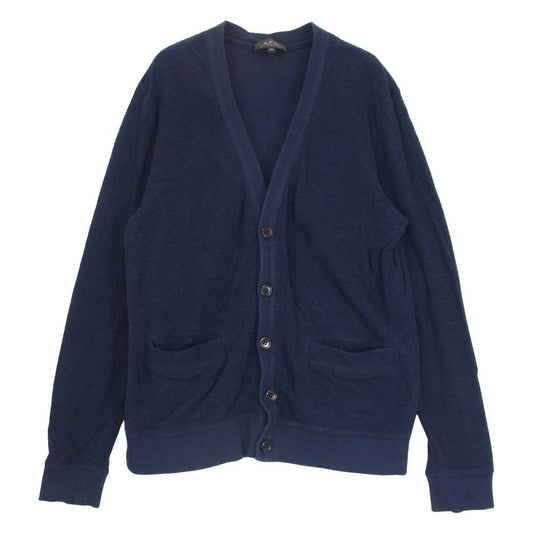 A.P.C. アーペーセー パイルコットン カーディガン ネイビー系 XS【中古】