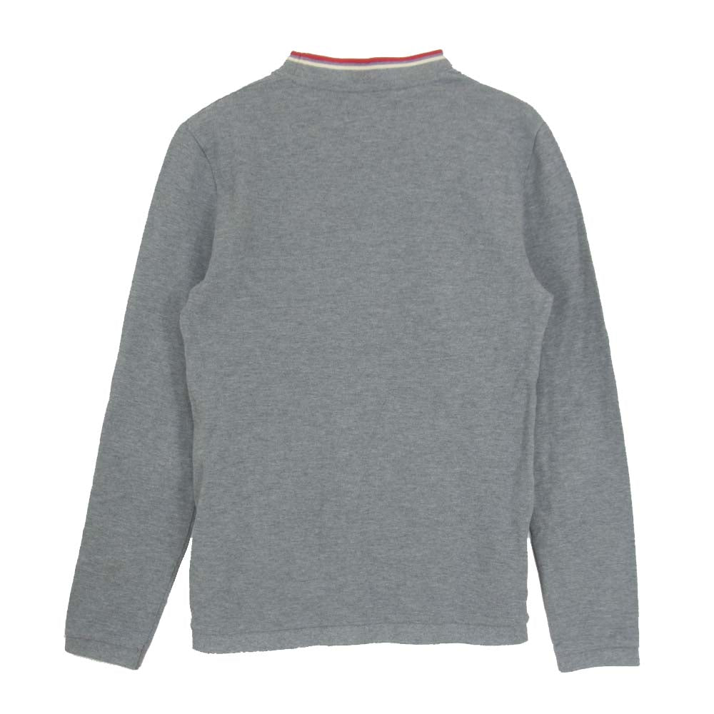 FRED PERRY フレッドペリー M7410 TIPPED PIQUE CARDIGAN 鹿の子 ピケ カーディガン グレー系 XS【中古】