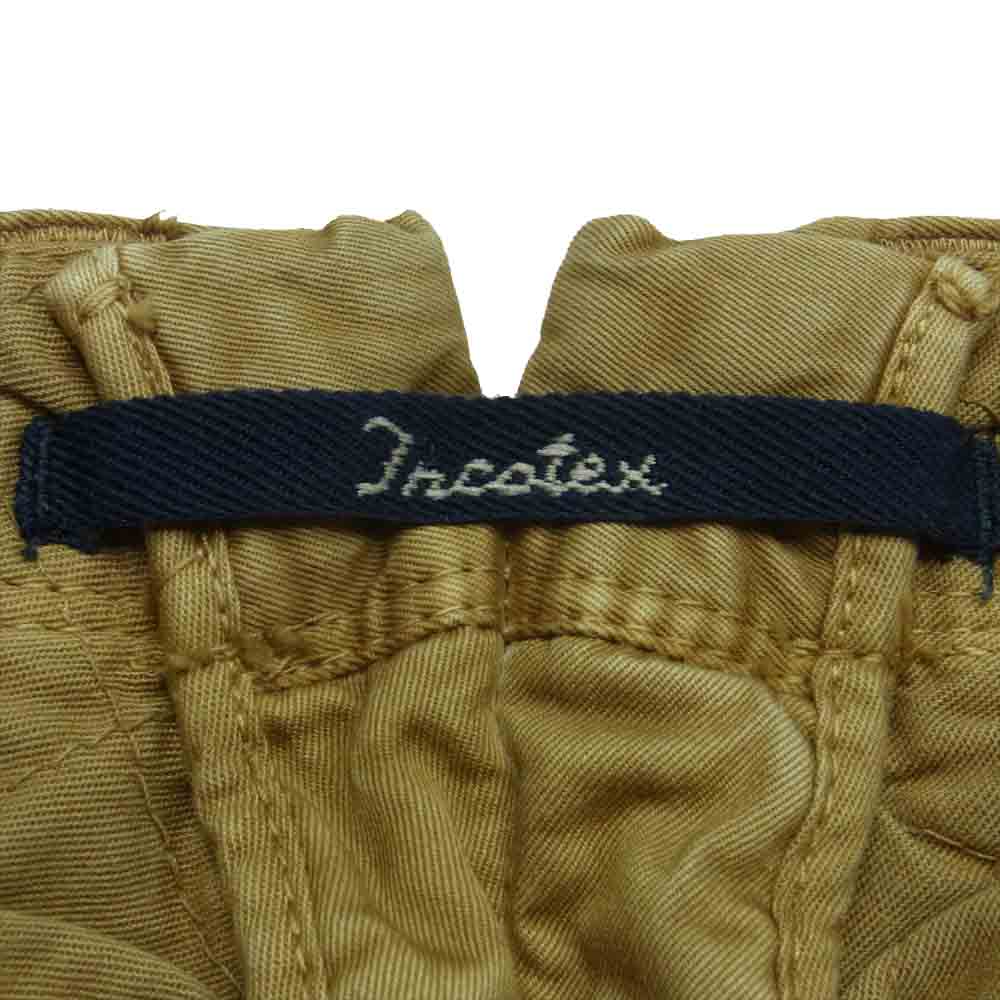 INCOTEX インコテックス 314X0 国内正規品 ウォッシュ加工 ストレッチ コットン チノ パンツ HIGH COMFORT ルーマニア製 ベージュ系【中古】