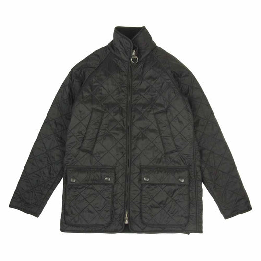 Barbour バブアー ポーラキルト ジャケット 裏フリース キルティング ジャケット ブラック系 36【中古】