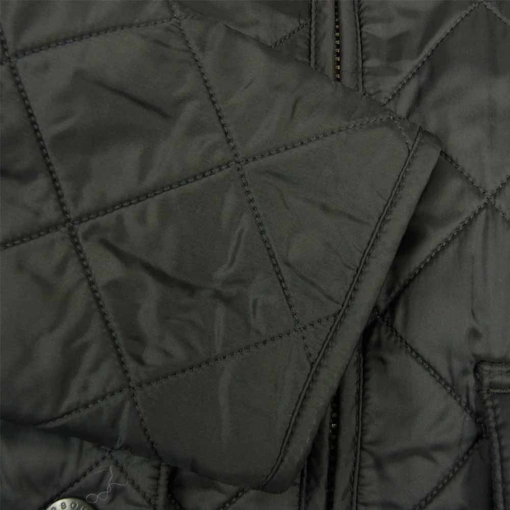 Barbour バブアー ポーラキルト ジャケット 裏フリース キルティング ジャケット ブラック系 36【中古】