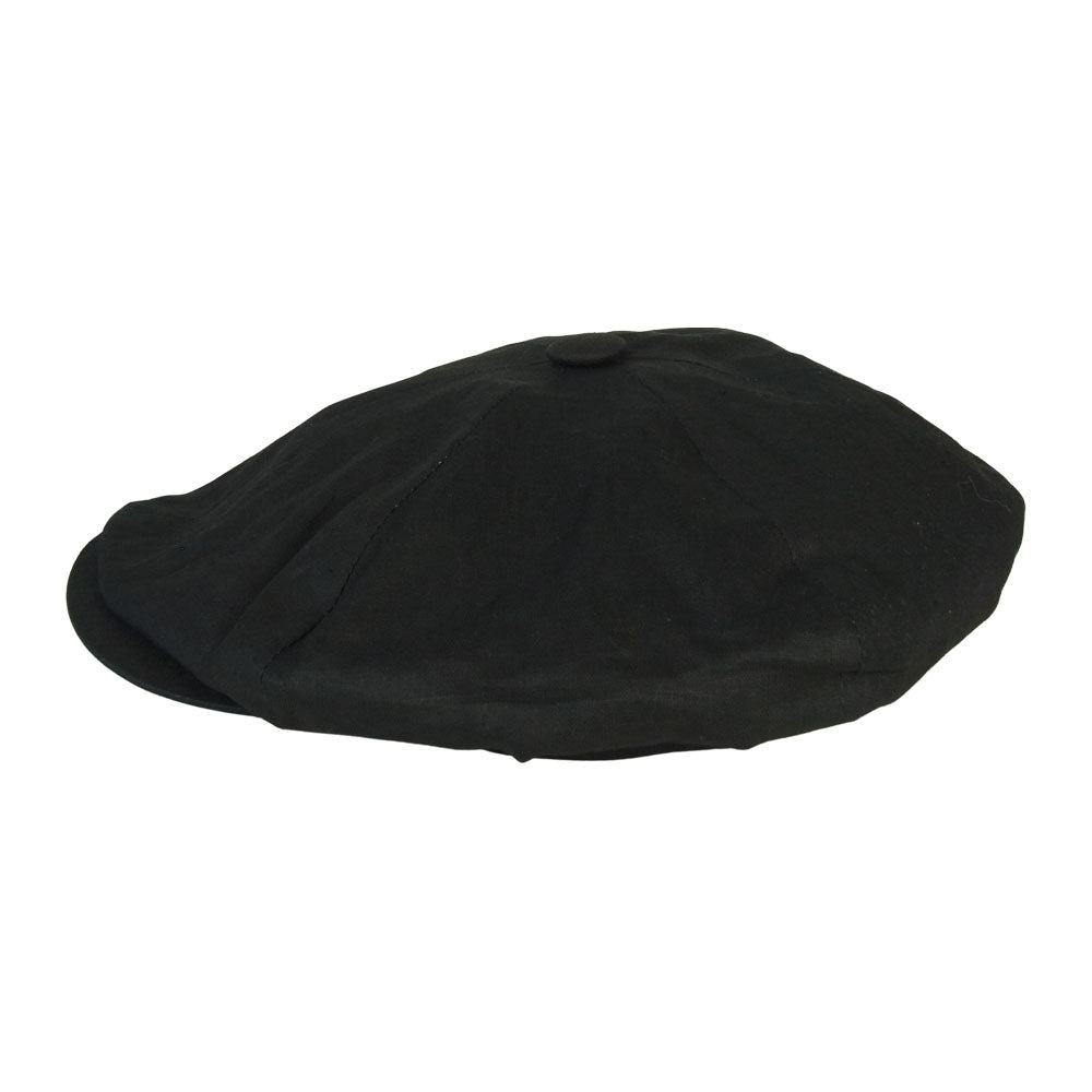 ANATOMICA アナトミカ JONATHAN RICHARD ジョナサンリチャード NEWS BOY CAP IRISH LINEN アイリッシュリネン ニューボーイキャップ キャスケット ブラック系 L【美品】【中古】
