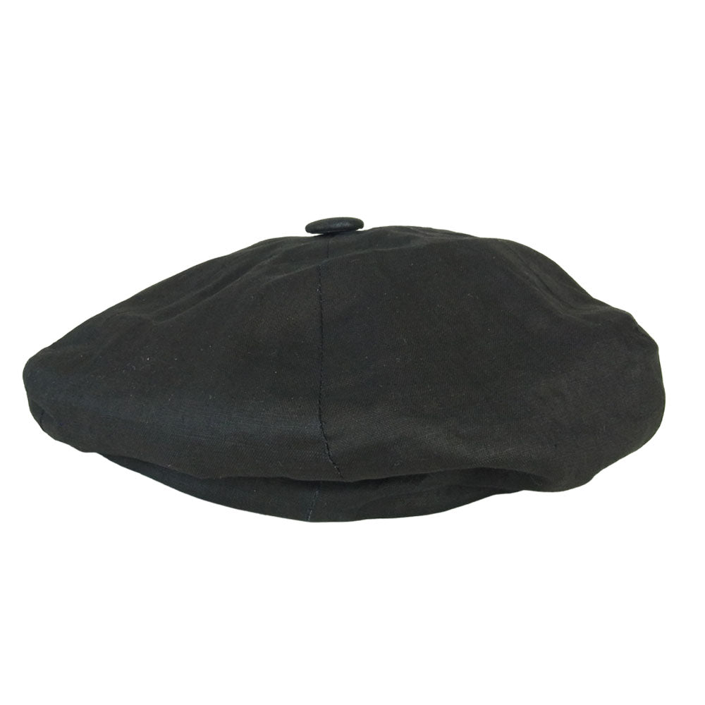 ANATOMICA アナトミカ JONATHAN RICHARD ジョナサンリチャード NEWS BOY CAP IRISH LINEN アイリッシュリネン ニューボーイキャップ キャスケット ブラック系 L【美品】【中古】