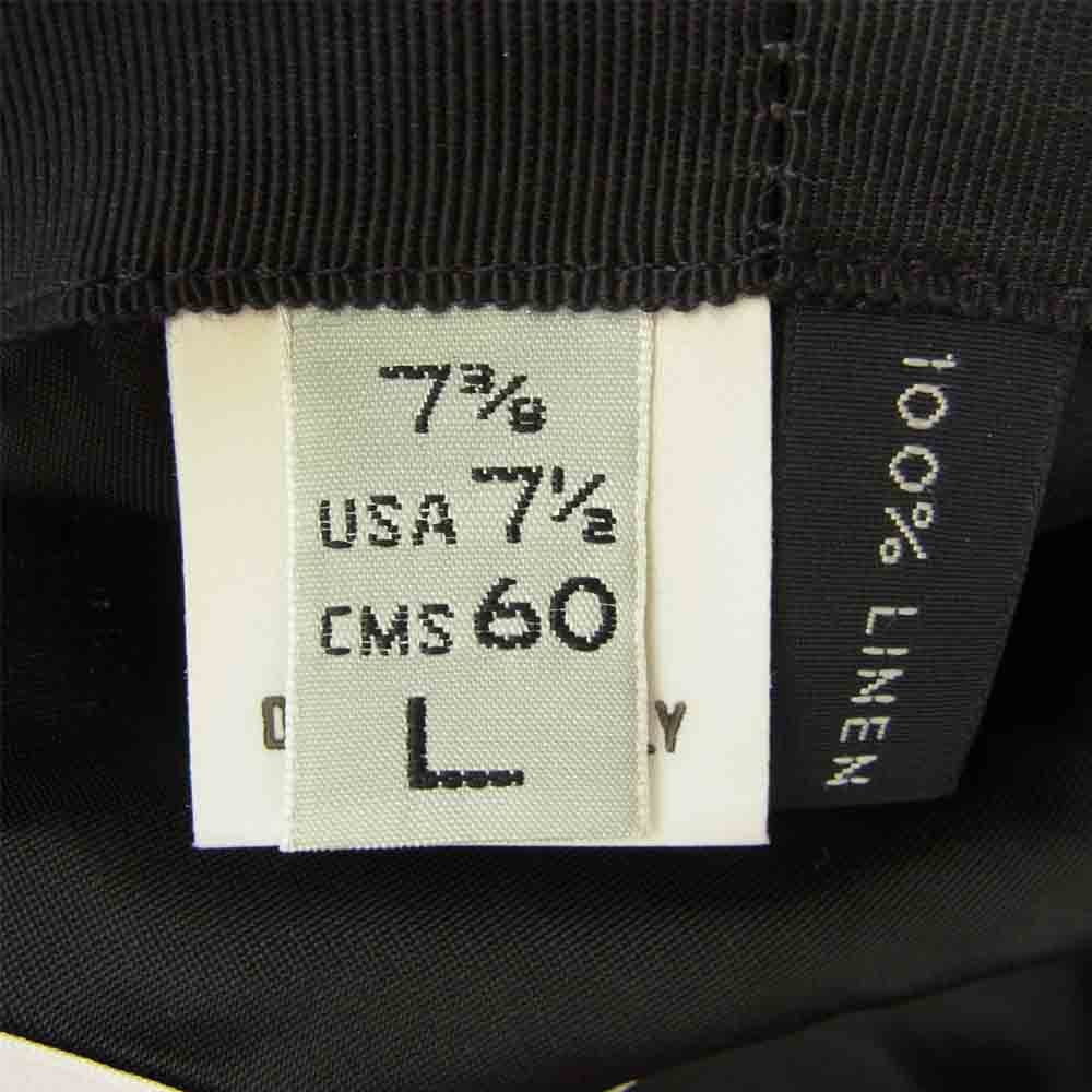 ANATOMICA アナトミカ JONATHAN RICHARD ジョナサンリチャード NEWS BOY CAP IRISH LINEN アイリッシュリネン ニューボーイキャップ キャスケット ブラック系 L【美品】【中古】