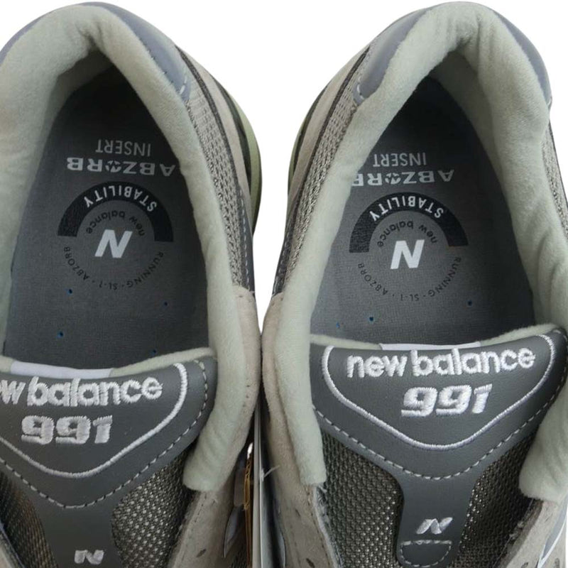 NEW BALANCE ニューバランス M991GL スニーカー グレー系 8【新古品】【未使用】【中古】