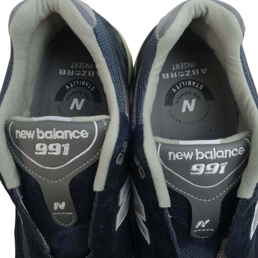 NEW BALANCE ニューバランス M991NV スニーカー ネイビー系 8.2/1【新古品】【未使用】【中古】