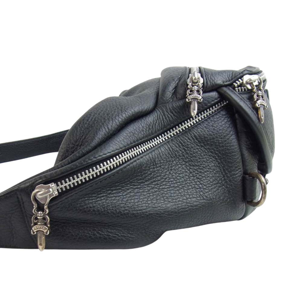 CHROME HEARTS クロムハーツ（原本有） SNAT PACK スナットパック レザー ショルダーバッグ【中古】