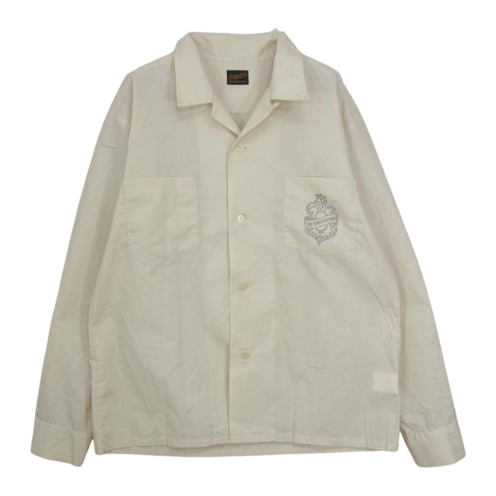 TENDERLOIN テンダーロイン T-P.P SHT LONG オープンカラー 開襟 長袖 シャツ ベージュ系 S【中古】