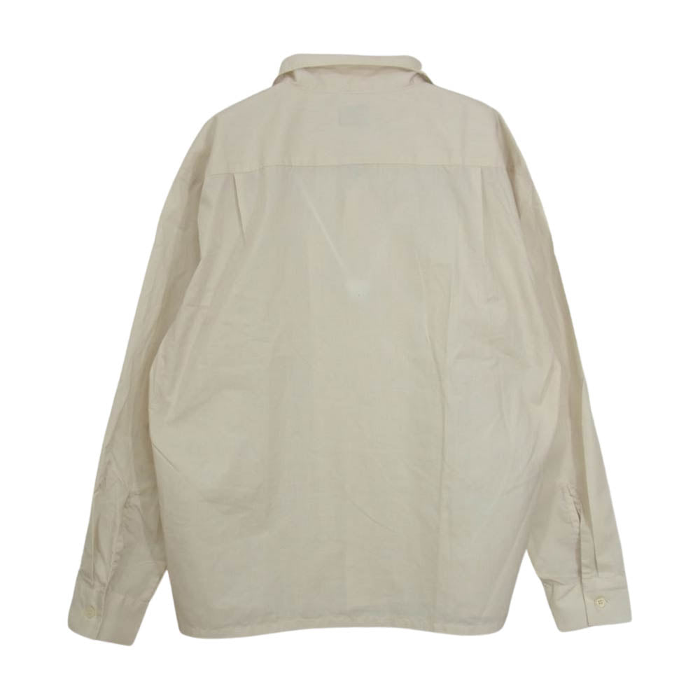 TENDERLOIN テンダーロイン T-P.P SHT LONG オープンカラー 開襟 長袖 シャツ ベージュ系 S【中古】