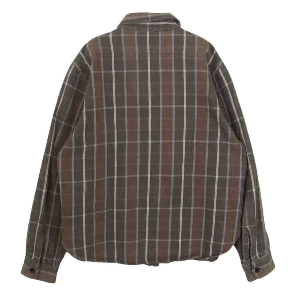 TENDERLOIN テンダーロイン T-HEAVY FLANNEL SHT ヘビーネル チェック 長袖 シャツ ブラウン系 M【中古】