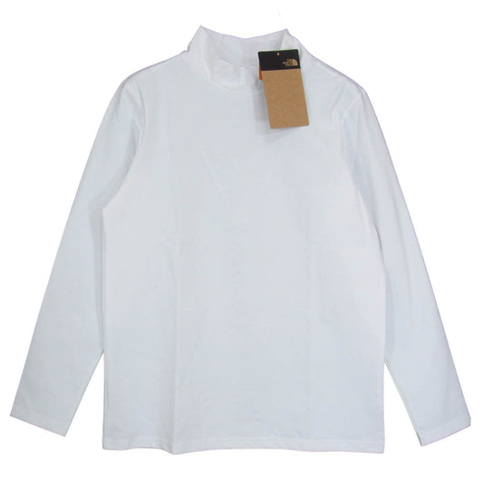 THE NORTH FACE ノースフェイス ntw62061 L/S Airy High Neck Tee エアリー ハイネック 長袖Tシャツ ホワイト系 M【新古品】【未使用】【中古】