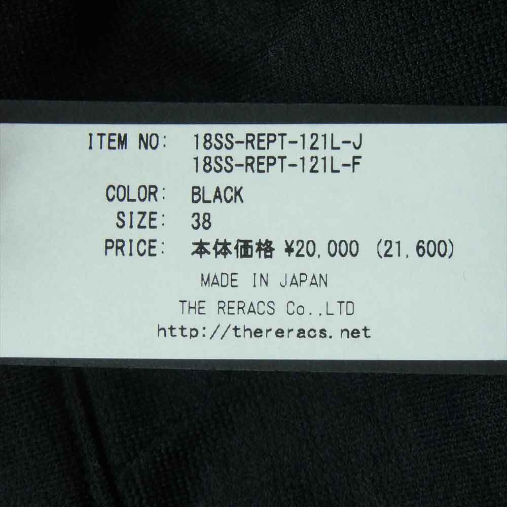 ザ リラクス 18SS-REPT-121L STRECH BAKER PT ストレッチ パンツ ブラック系 38【新古品】【未使用】【中古】