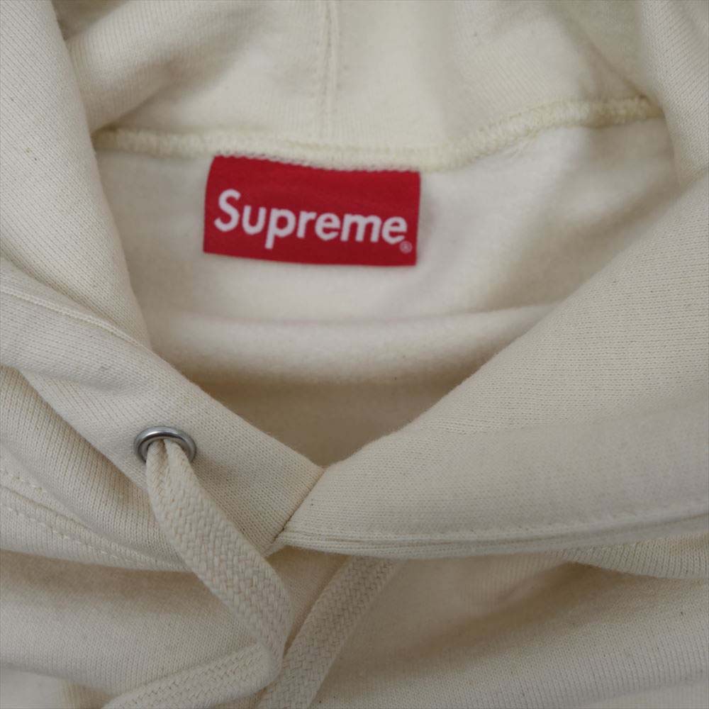Supreme シュプリーム 21AW Contrast Hooded Sweatshirt コントラスト フーデッド パーカー  オフホワイト系 S【新古品】【未使用】【中古】