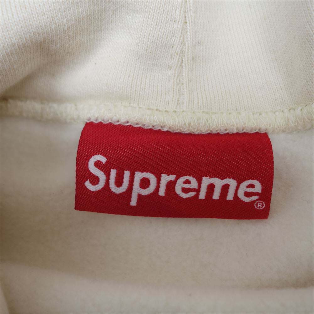 Supreme シュプリーム 21AW Contrast Hooded Sweatshirt コントラスト フーデッド パーカー  オフホワイト系 S【新古品】【未使用】【中古】