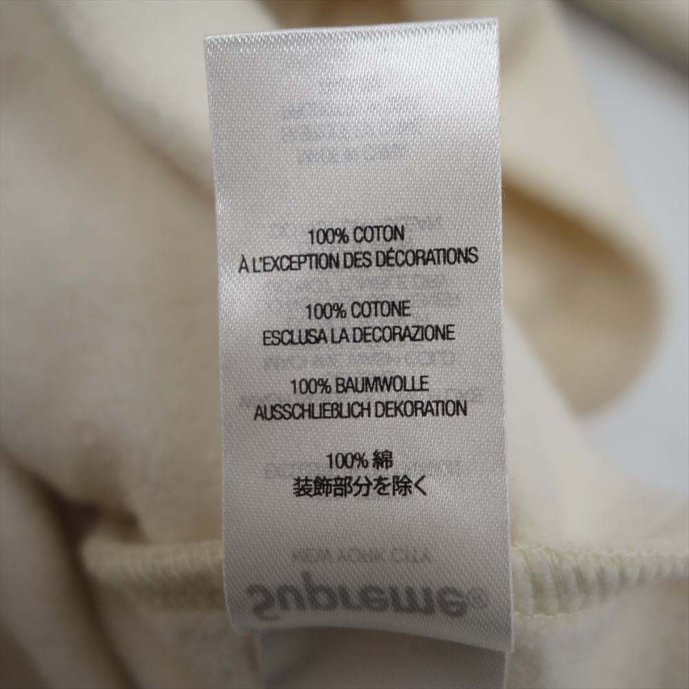 Supreme シュプリーム 21AW Contrast Hooded Sweatshirt コントラスト フーデッド パーカー  オフホワイト系 S【新古品】【未使用】【中古】