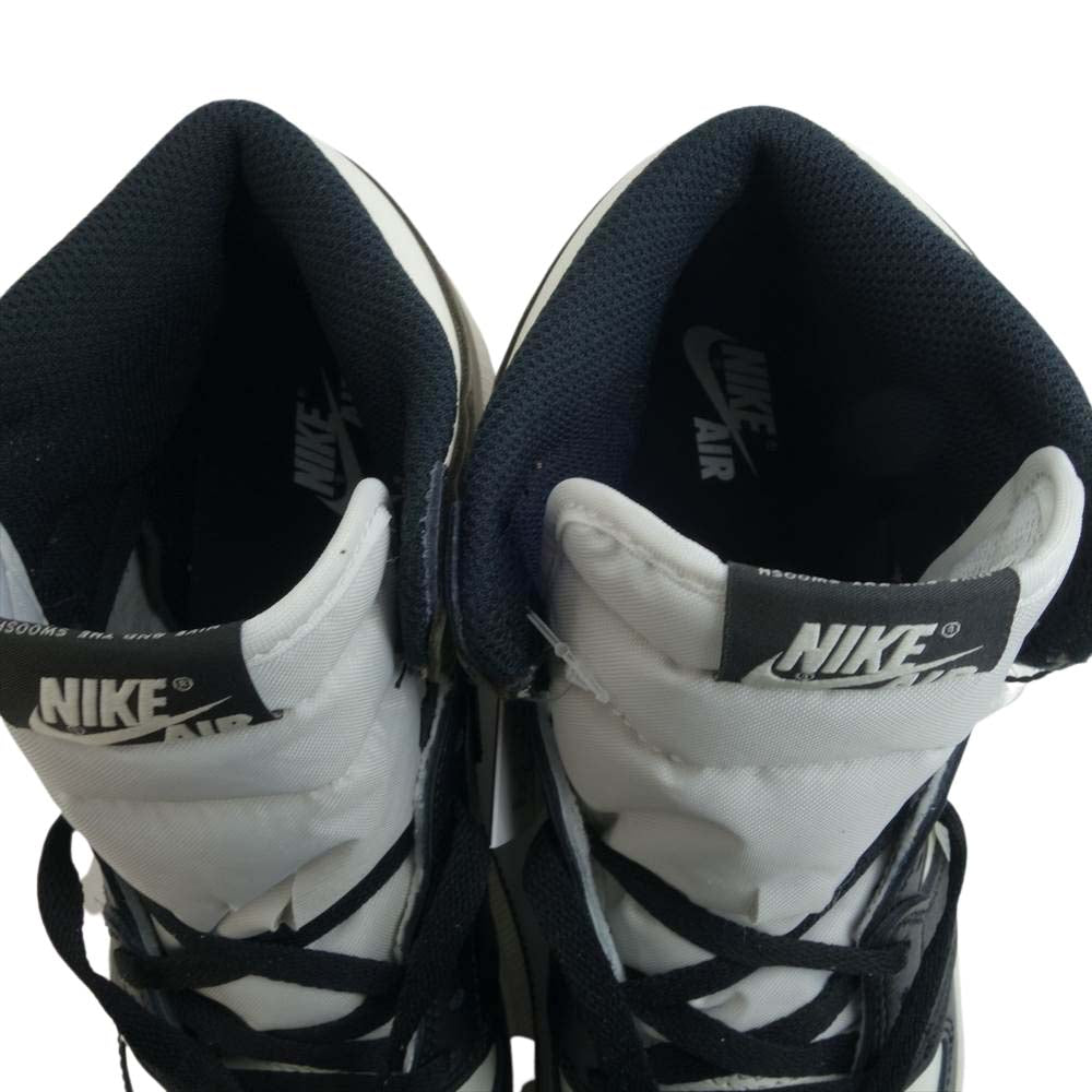 NIKE ナイキ 575441-105 AIR JORDAN 1 RETRO HIGH OG GS ナイキ エア ジョーダン 1 レトロ ハイ OG ホワイト系 ブラック系 24.5cm【新古品】【未使用】【中古】
