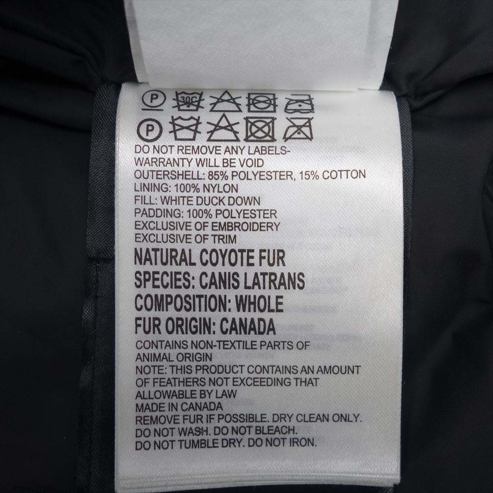 CANADA GOOSE カナダグース 2302JL 国内正規品 サザビー MACKENZIE PARKA マッケンジー ブラック系 S【中古】