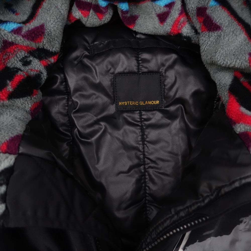 HYSTERIC GLAMOUR ヒステリックグラマー 0213AB05396 PRIMALOFT N-2B プリマロフト フライトジャケット ブラック系 M【新古品】【未使用】【中古】