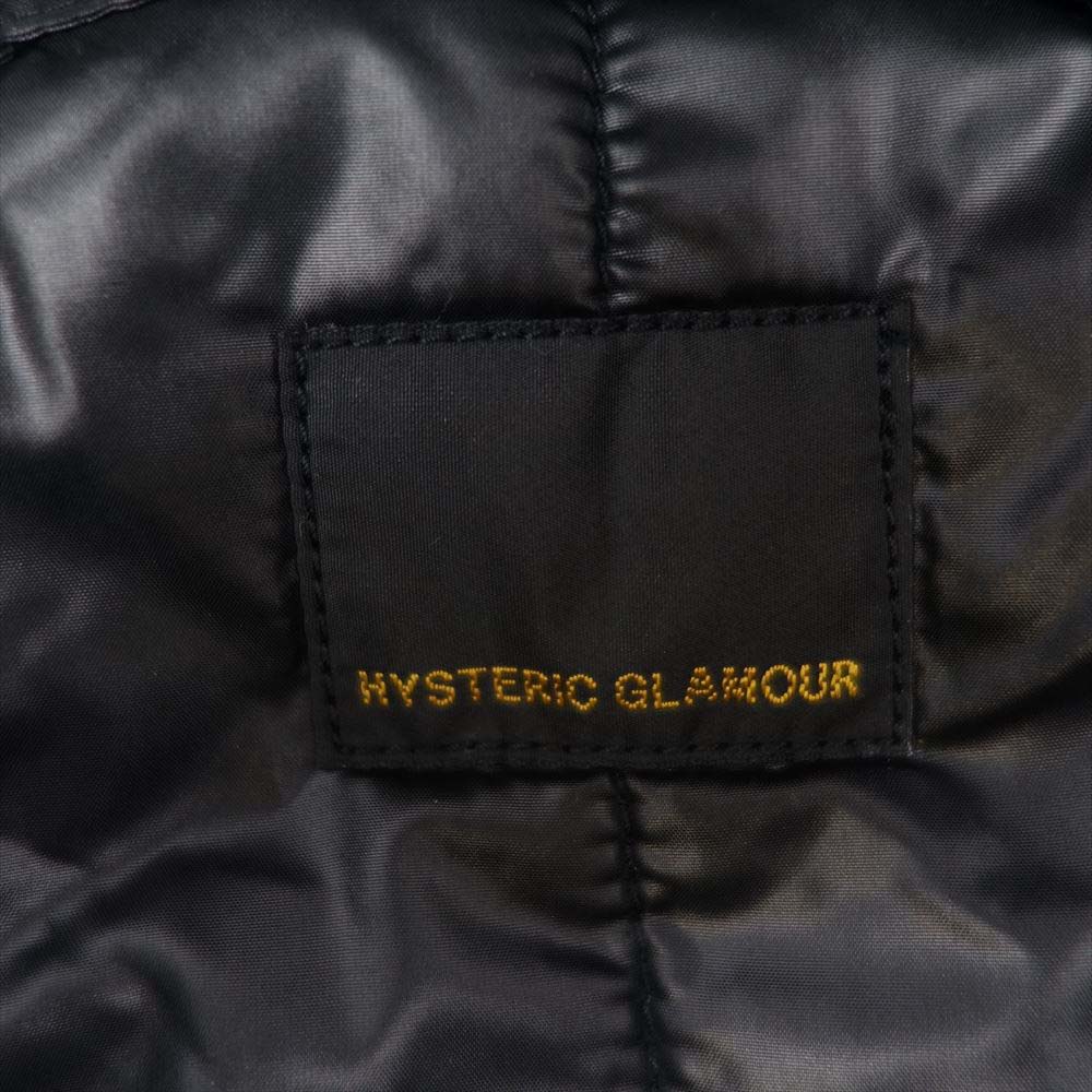 HYSTERIC GLAMOUR ヒステリックグラマー 0213AB05396 PRIMALOFT N-2B プリマロフト フライトジャケット ブラック系 M【新古品】【未使用】【中古】