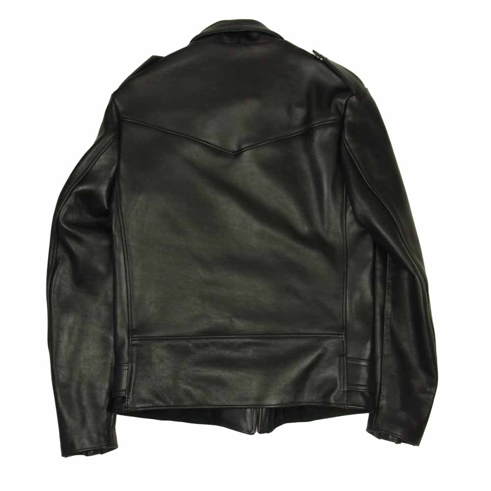 トリプルシックス LJM-10TF 納品書付 ステアハイド タイトフィット フロントベルト ライダース ジャケット ブラック系 34【極上美品】【中古】