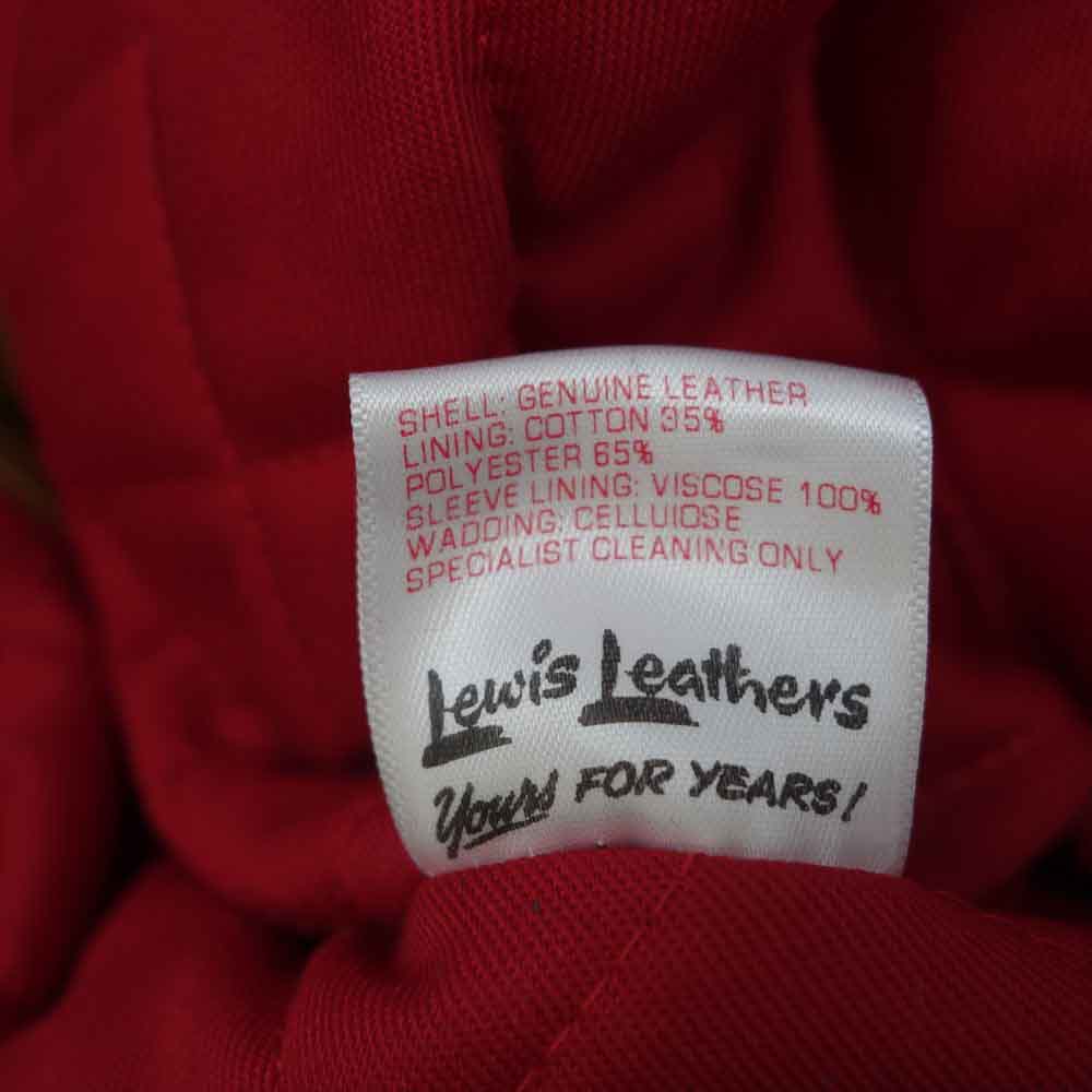 Lewis Leathers ルイスレザー 55IT DOMINATOR TIGHT FIT ドミネーター タイトフィット レザー ホースハイド ライダース ジャケット ブラック系 34【極上美品】【中古】