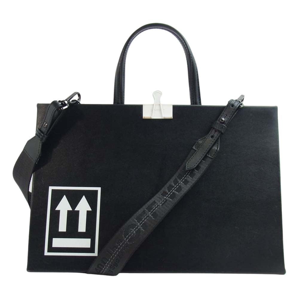 OFF-WHITE オフホワイト OWNA058E19990099 国内正規品 イーストランド VIRGIL ABLOH 2WAY ボックス バッグ BOX BAG ブラック系【中古】