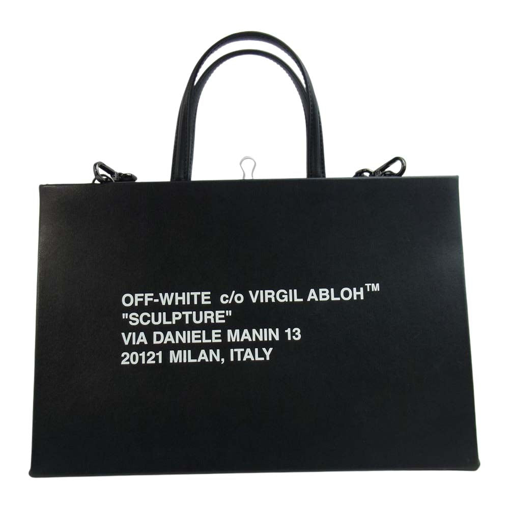 OFF-WHITE オフホワイト OWNA058E19990099 国内正規品 イーストランド VIRGIL ABLOH 2WAY ボックス バッグ BOX BAG ブラック系【中古】