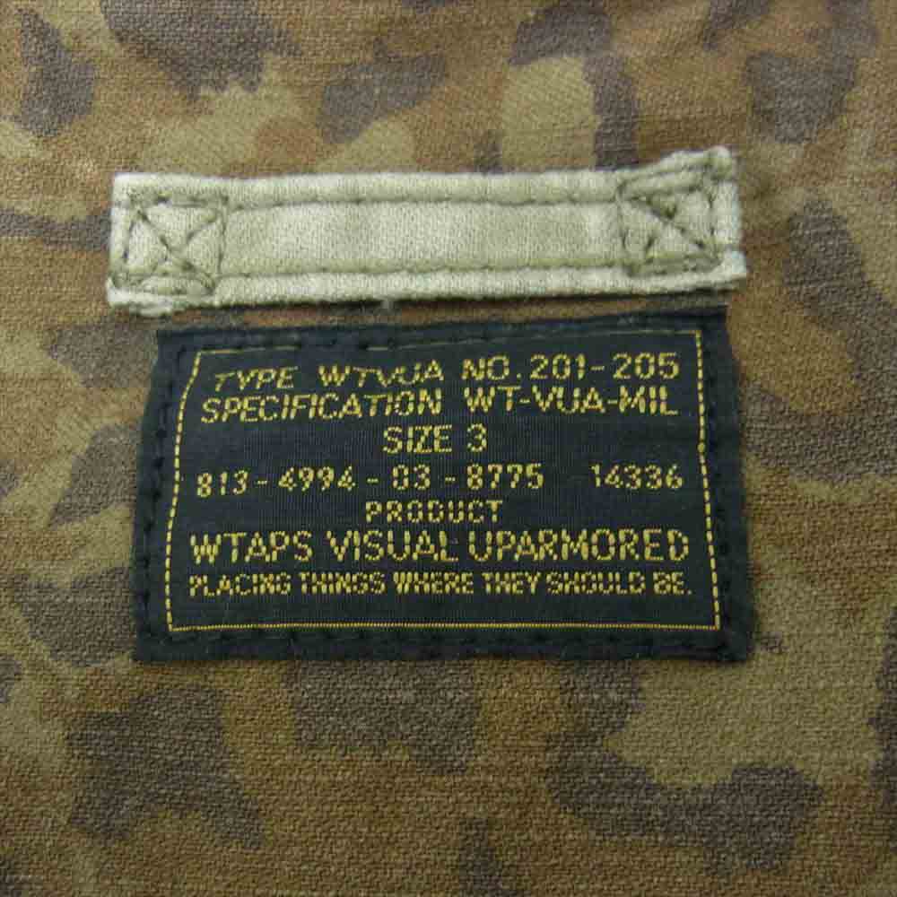 WTAPS ダブルタップス 12AW 122GWDT-JKM03 M-65 ミリタリー ジャケット SIERRA レオパード裏地 YOU ARE MY SUNSHINE ライトグリーン系 3【中古】