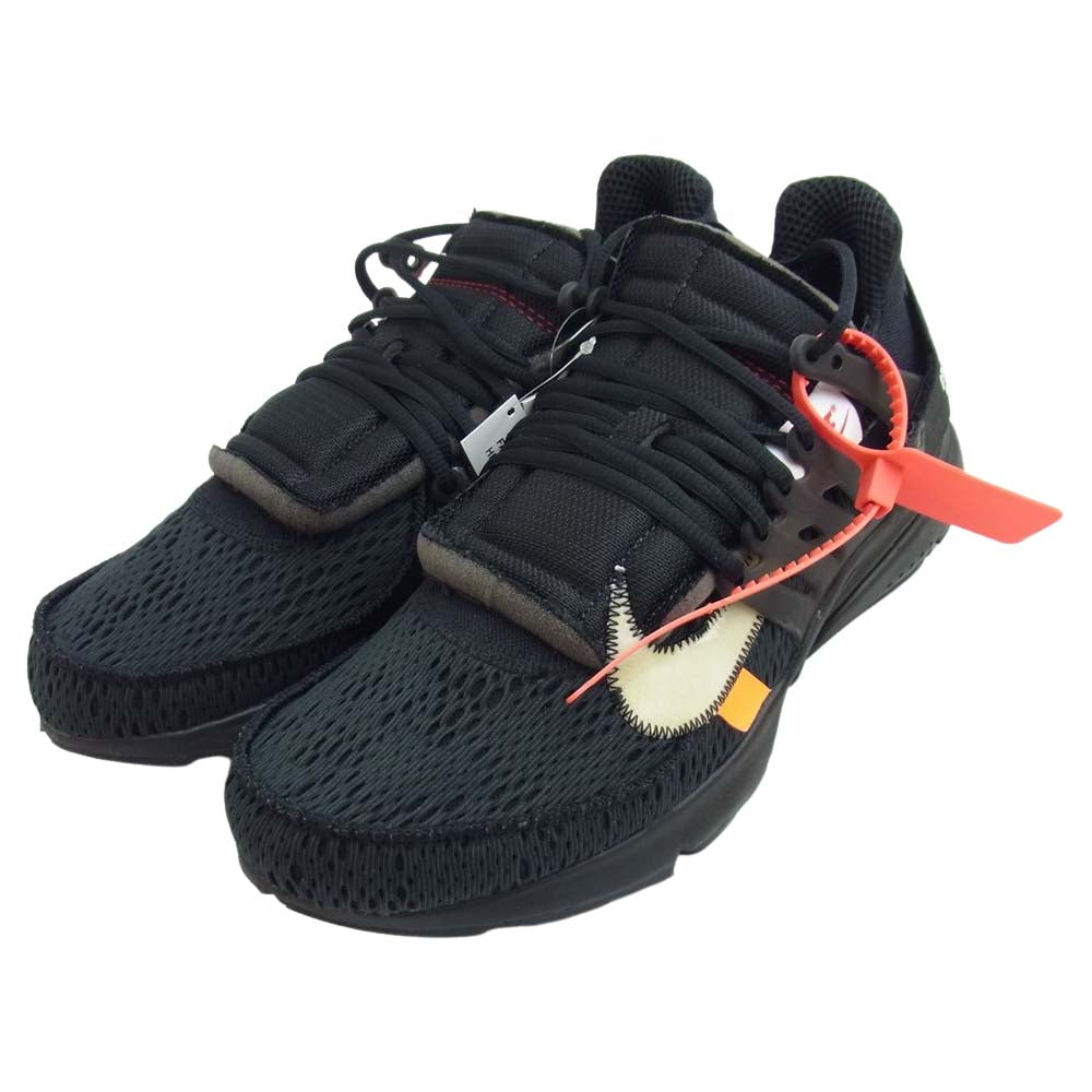 NIKE ナイキ AA3830 002 OFF-WHITE THE 10 AIR PRESTO オフホワイト ザ テン エアプレスト スニーカー ブラック系 30【新古品】【未使用】【中古】