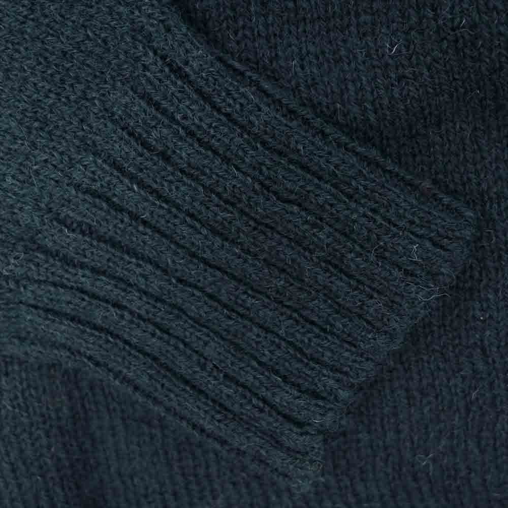 UNDERCOVER アンダーカバー 18AW USV4901 the shepherd 袖パッチ 刺繍 ローゲージラグランクルーニット グリーン系 2【新古品】【未使用】【中古】