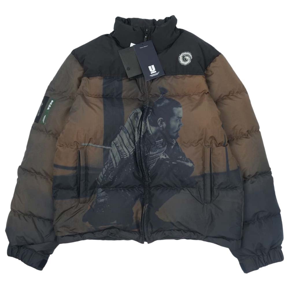 UNDERCOVER アンダーカバー 20AW UCZ4209-1 PRINTED DOWN JACKET 蜘蛛巣城コラボ プリンテッド ダウン ジャケット ブラウン系 ブラック系 4【新古品】【未使用】【中古】