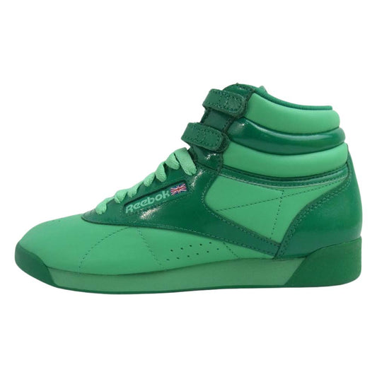 Reebok リーボック F/S HI INT SEVEN DEADLY S 2-V71729 フリースタイル ハイ スニーカー グリーン系 24cm【極上美品】【中古】