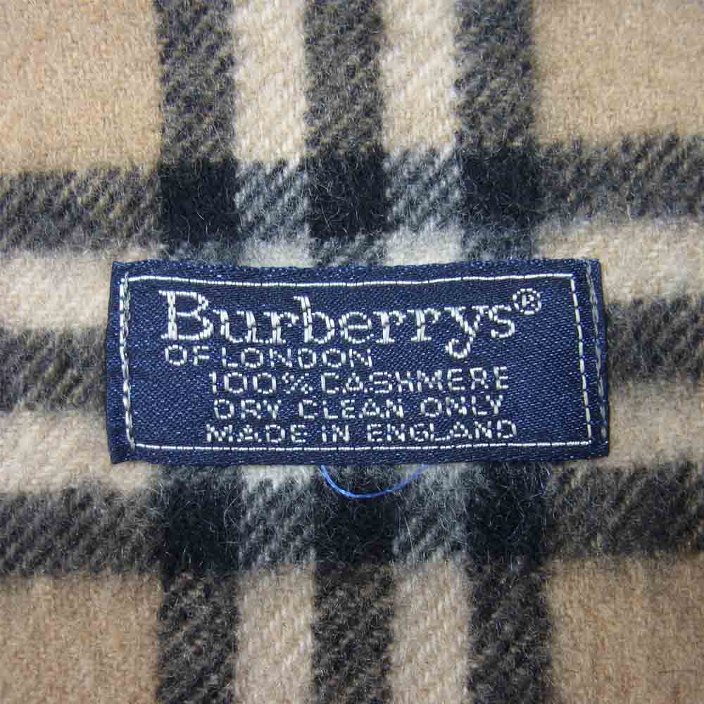 BURBERRY バーバリー ノバチェック カシミヤ マフラー ベージュ系【中古】