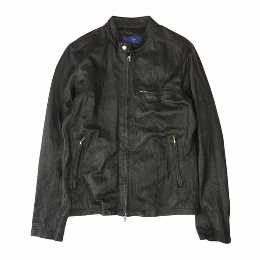 URBAN RESEARCH アーバンリサーチ WH73-17M006 豚革 シングル ピッグ レザー ライダース ジャケット ブラック系 38【中古】