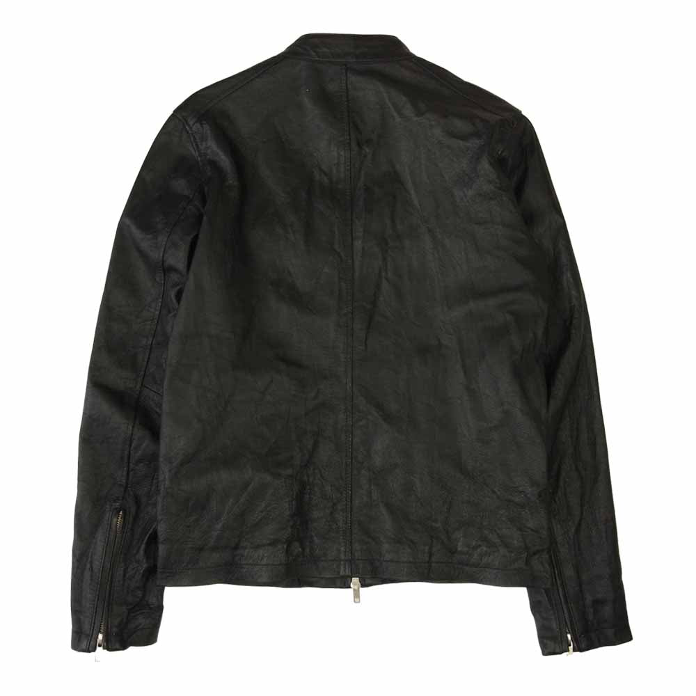 URBAN RESEARCH アーバンリサーチ WH73-17M006 豚革 シングル ピッグ レザー ライダース ジャケット ブラック系 38【中古】