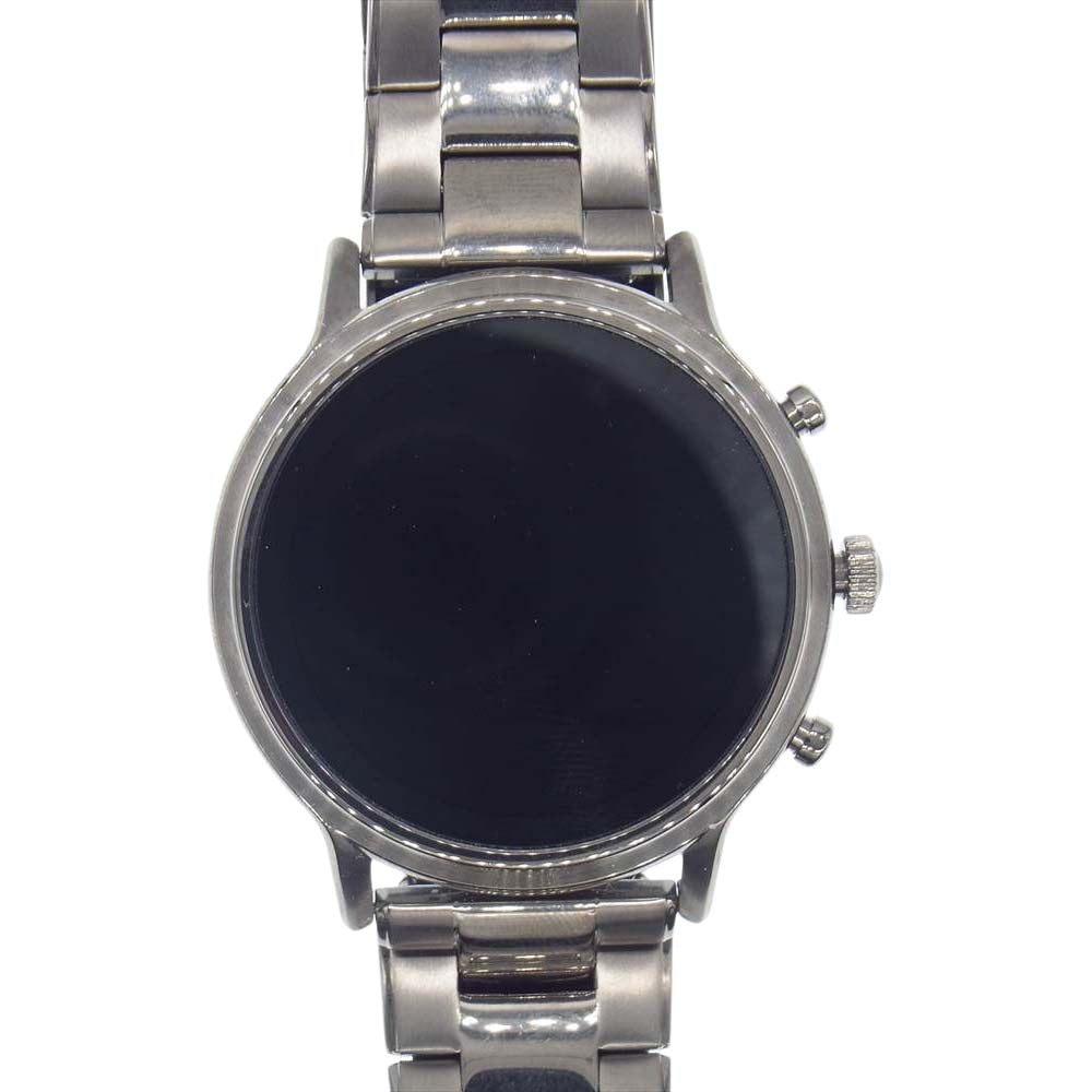 FOSSIL フォッシル FTW4025 THE CARLYLE HR ジェネレーション5 ガンメタ スマートウォッチ ブラック系【中古】