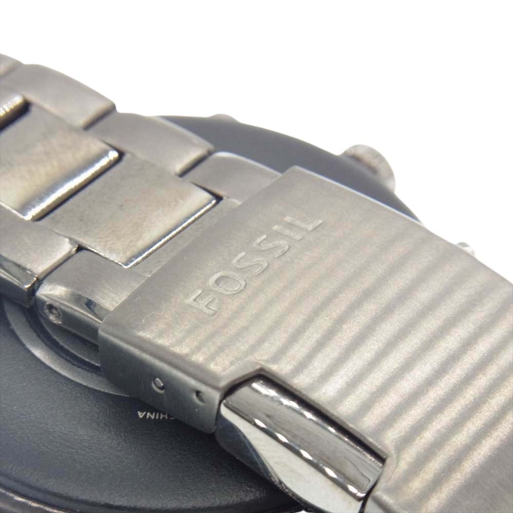 FOSSIL フォッシル FTW4025 THE CARLYLE HR ジェネレーション5 ガンメタ スマートウォッチ ブラック系【中古】