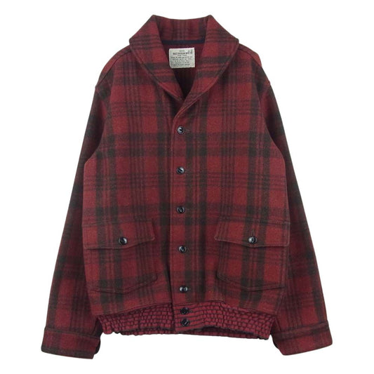 Buzz Rickson's バズリクソンズ ウール チェック プレイド ジャケット レッド系 42【中古】