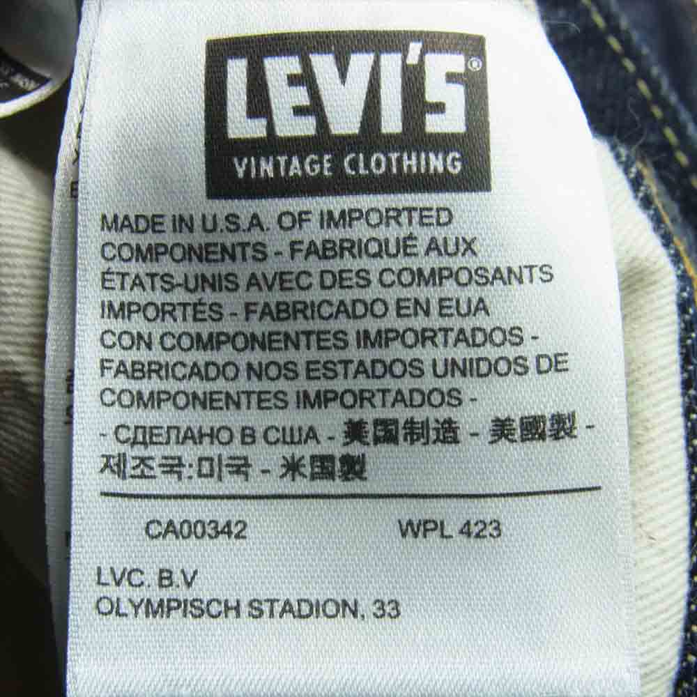 Levi's リーバイス VINTAGE CLOTHING 501XX 12.52oz 1955モデル MADE IN USA WHITE OAK セルビッジ リジッド デニム パンツ インディゴブルー系 W28 L30【美品】【中古】